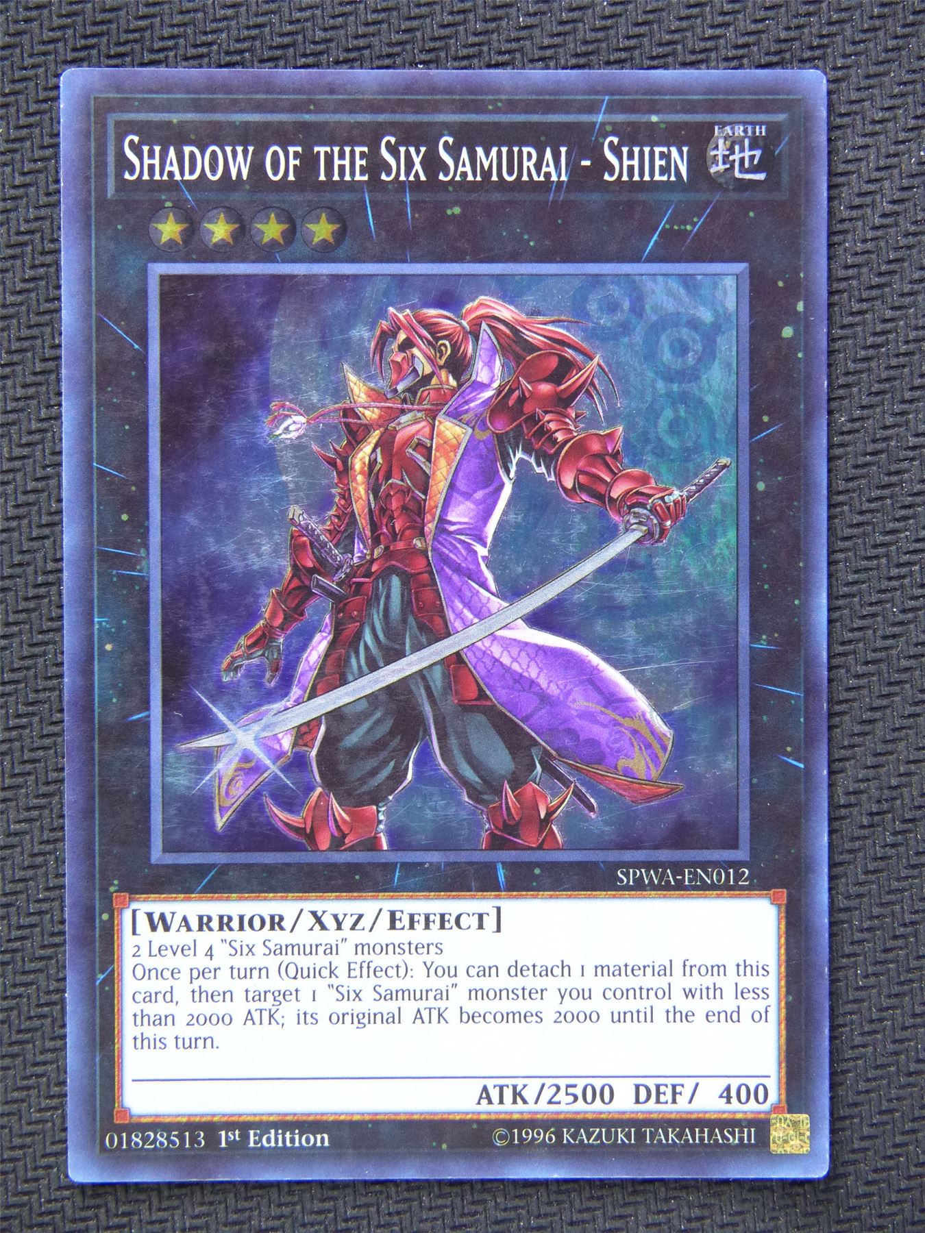 Shadow of Six Samurai Shien - Super Rare - Yugioh Card #5V5