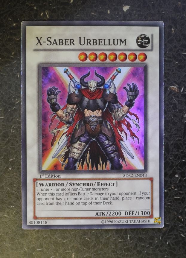 YuGiOh Cards: X-SABER URBELLUM 5DS2 SUPER RARE # F36