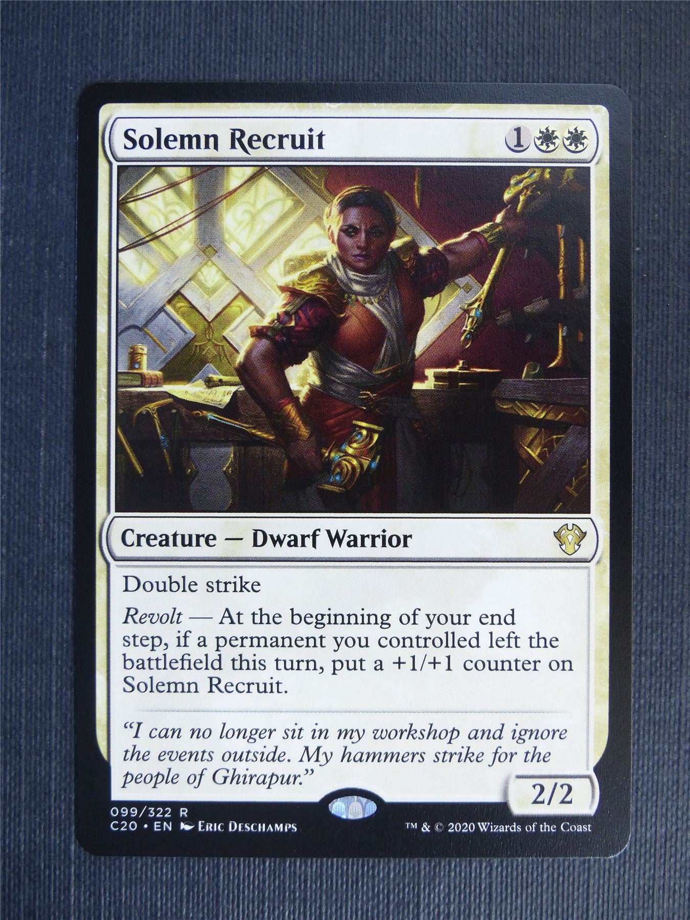 Solemn Recruit - C20 - Mtg Card