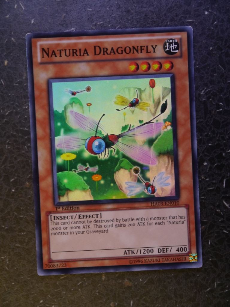 Yugioh Cards:NATURIA DARGONFLY HA03 SUPER RARE # 2H28