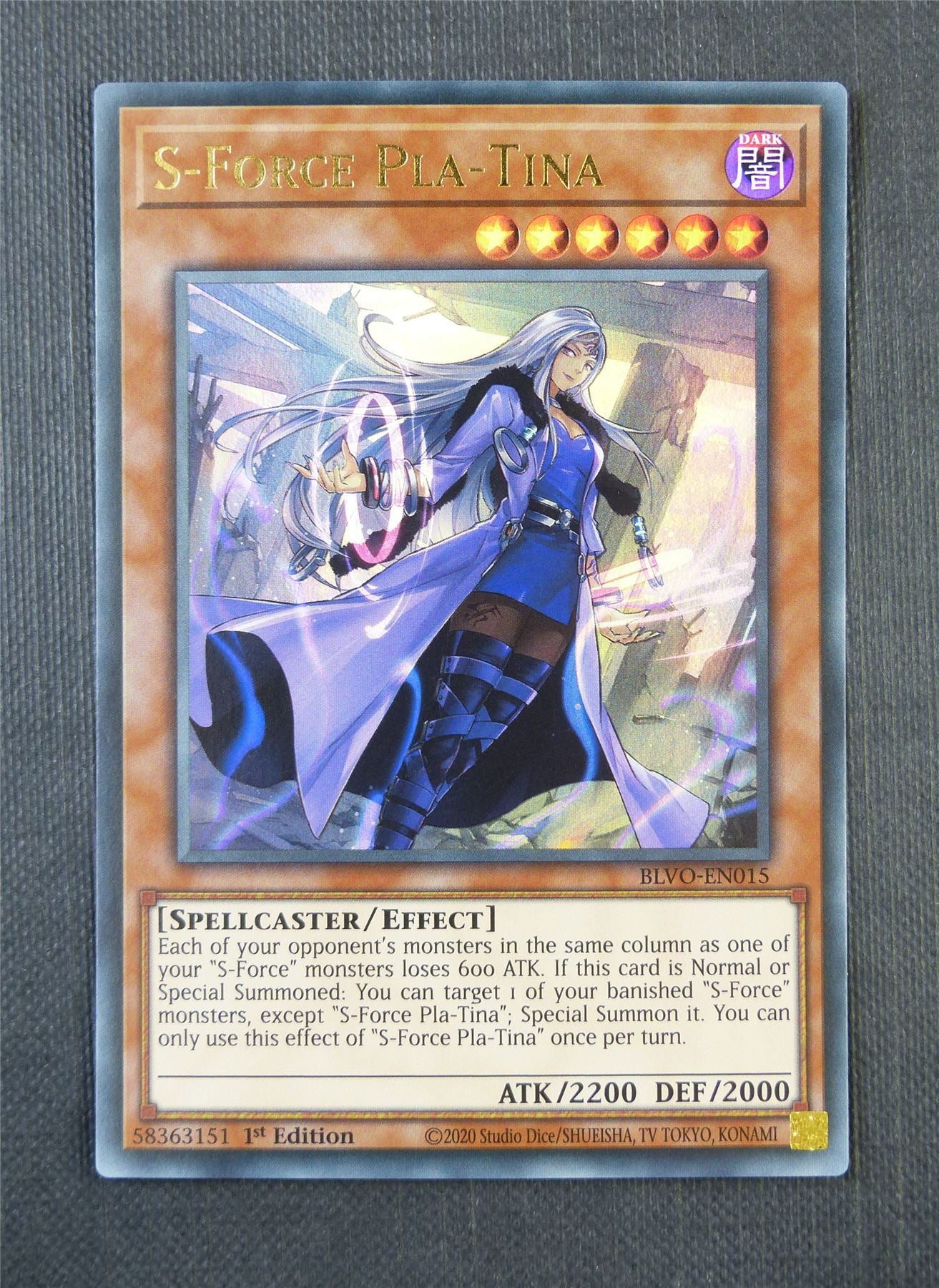 S Force Pla Tina BLVO 1st Ed - Ultra Rare - Yugioh Card #7DD