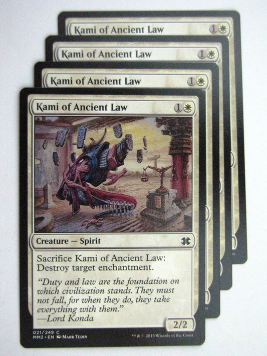 MTG MODERN MASTERS TWO: KAMI OF ANCIENT LAW x4 # 28B79