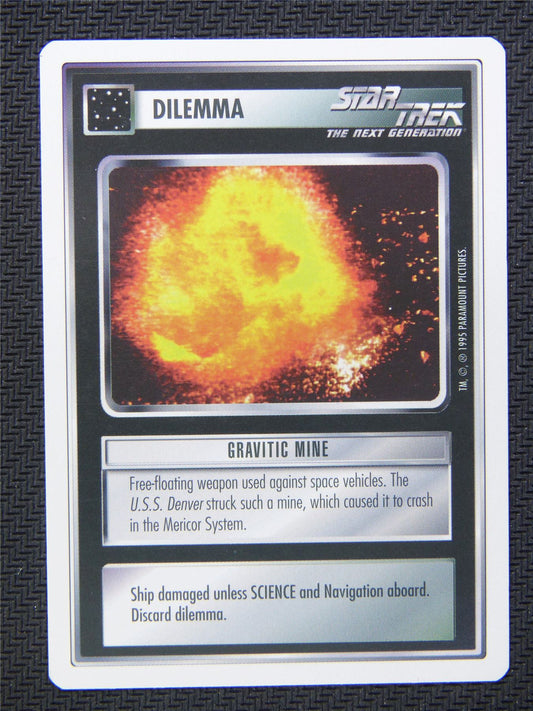 Dilemma Gravitic Mine - Star Trek CCG Next Gen #4XC