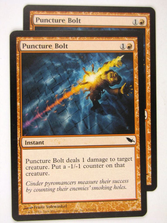 MTG Magic: the Gathering Cards: PUNCTURING BOLT x2: SHM