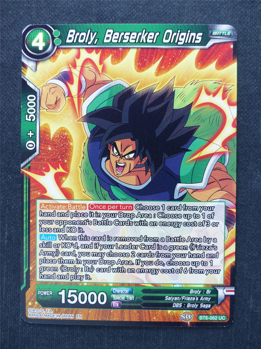 Broly Berserker Origins - Dragon Ball Super Cards #9D