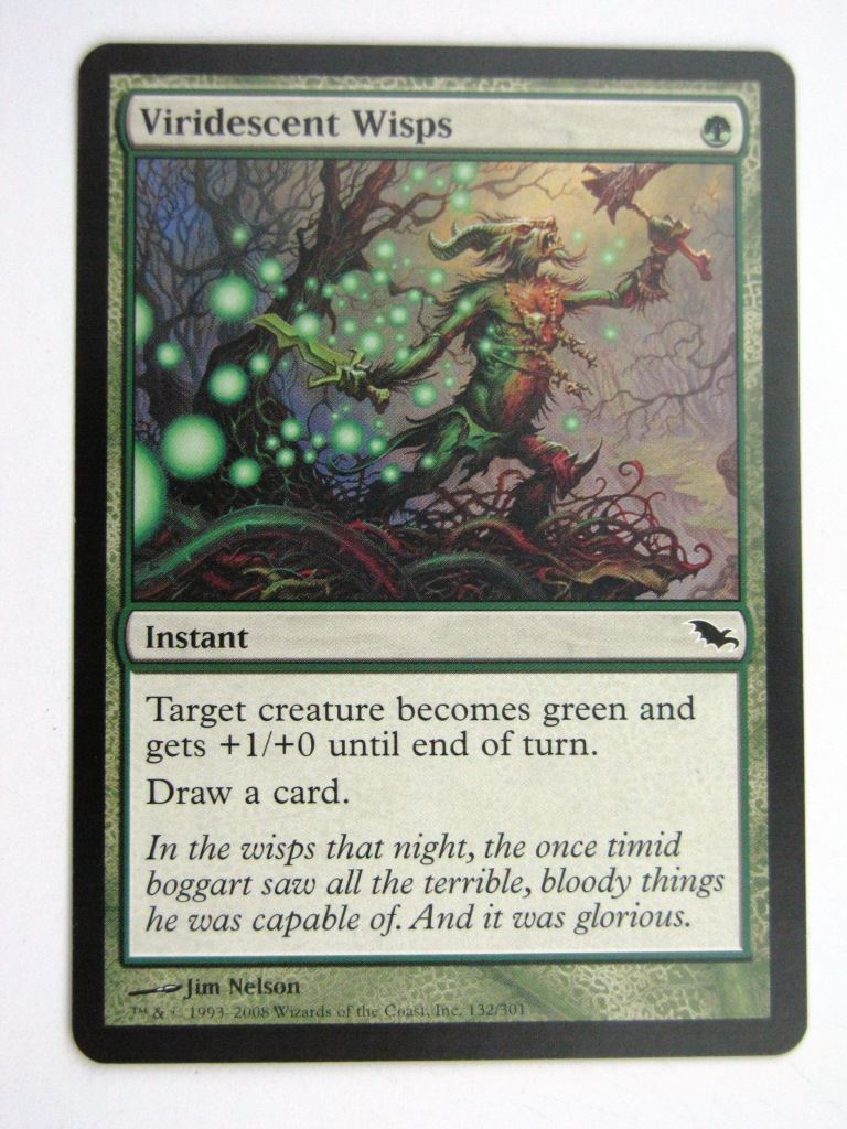 MTG Magic Cards: VIRIDESCENT WISPS # 35I37