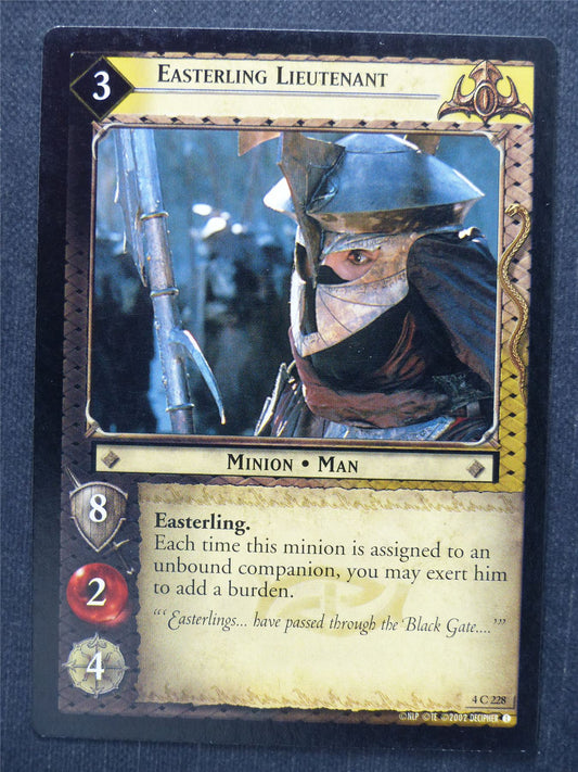 Easterling Lieutenant 4 C 228 - LotR Cards #LG