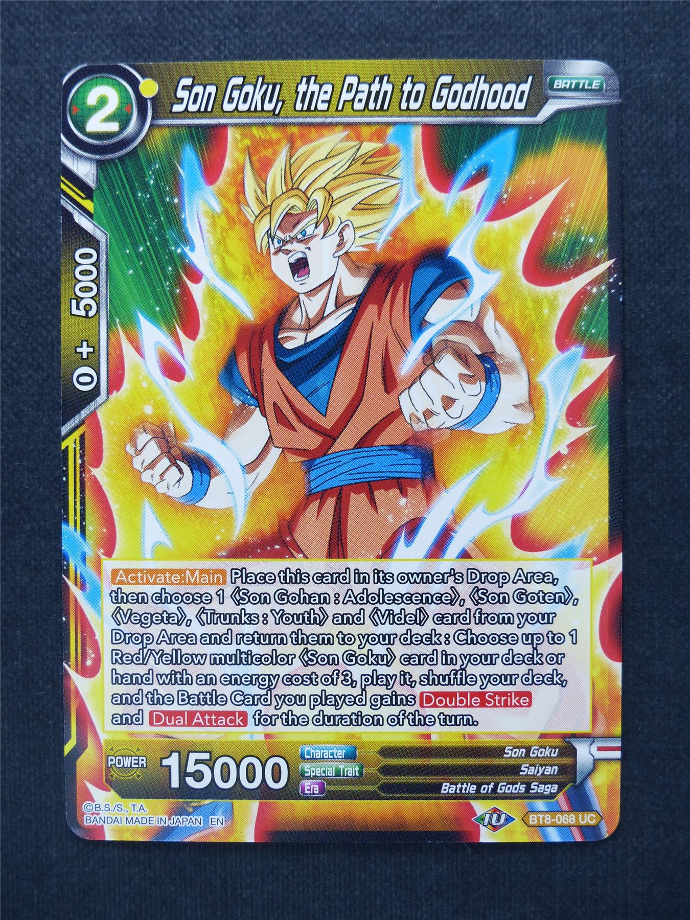 Son Goku the Path to Godhood - Dragon Ball Super Cards #Z5