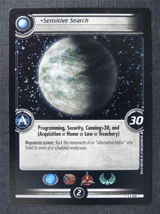 Sensitive Search - Star Trek Cards #WT