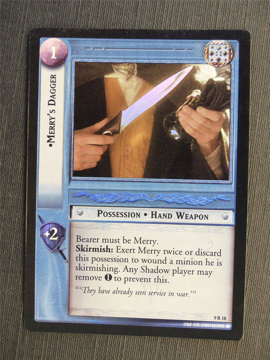 Merry's Dagger 9 R 18 Foil - LotR Cards #66H