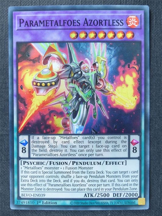 Parametalfoes Azortless BLVO Super Rare - 1st ed Yugioh Cards #37P