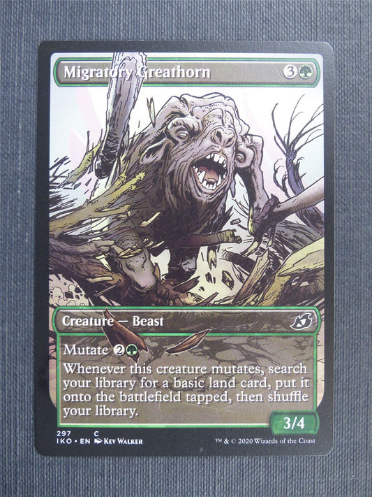 Migratory Greathorn Showcase - IKO Mtg Card