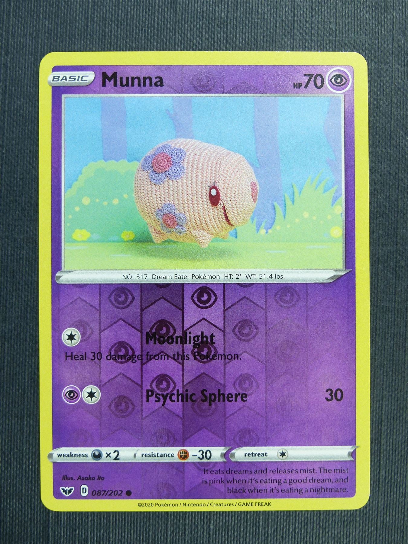 Munna 087/202 Reverse Holo - Pokemon Cards #316