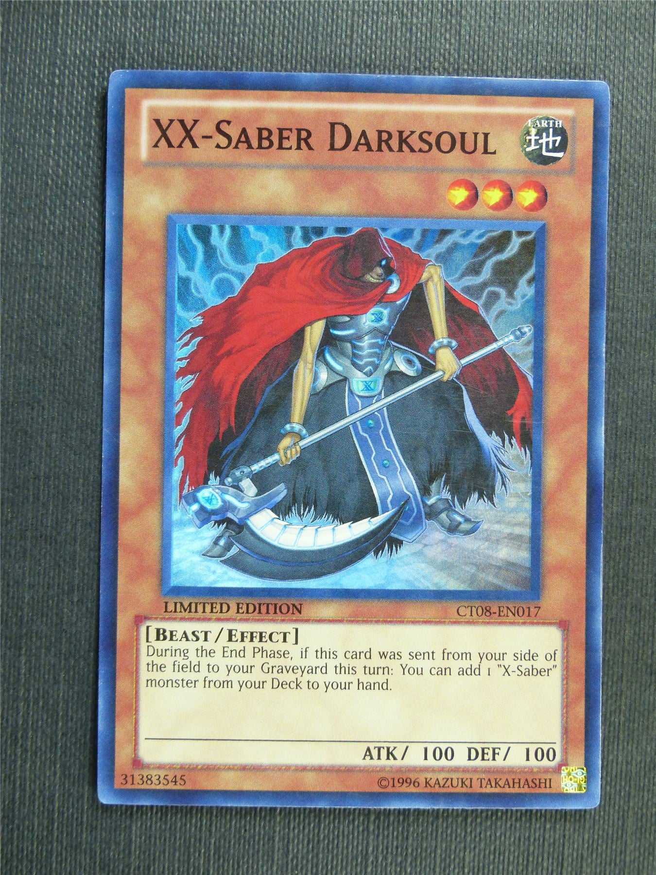 XX-Saber Darksoul CT08 Super Rare - limited ed - Yugioh Cards #20I