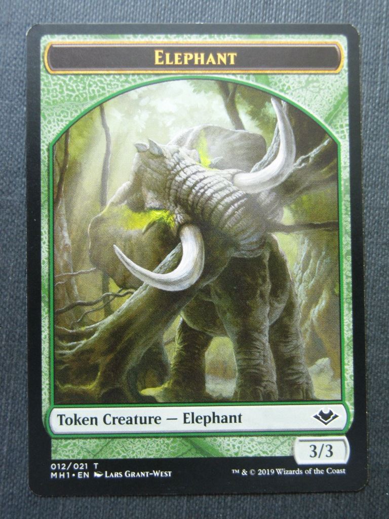 Soldier Elephant Token - Modern Horizons - Mtg Magic Cards # 8A86