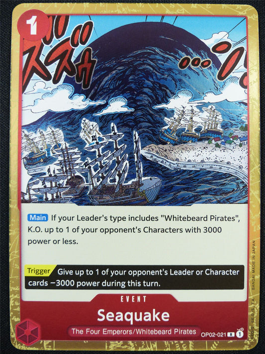 Seaquake OP02-021 R - One Piece Card #DG