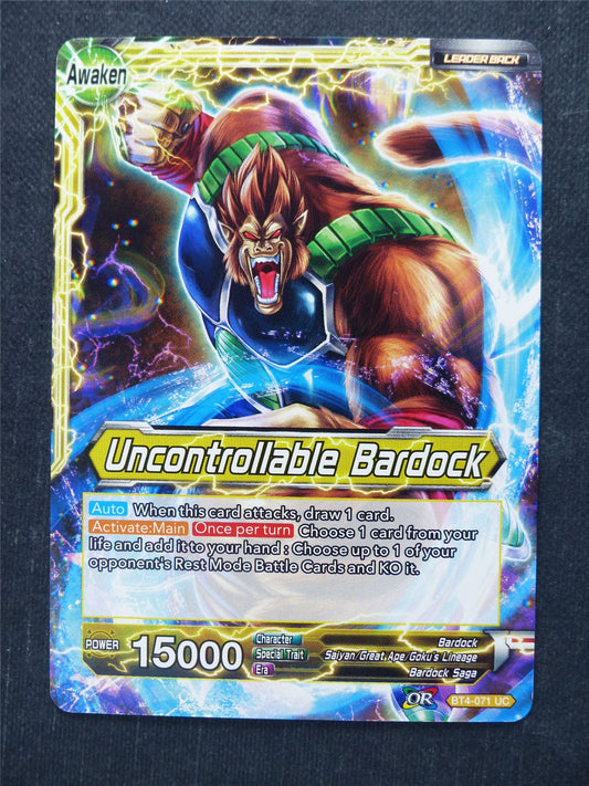 Uncontrollable Bardock - Dragon Ball Super Cards #4A