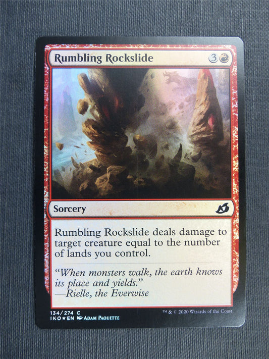 Rumbling Rockslide Foil - IKO - Mtg Card