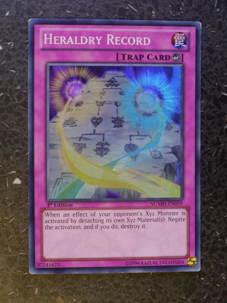 Yugioh Cards: HERALDRY RECORD NUMH  SUPER RARE # 3F36