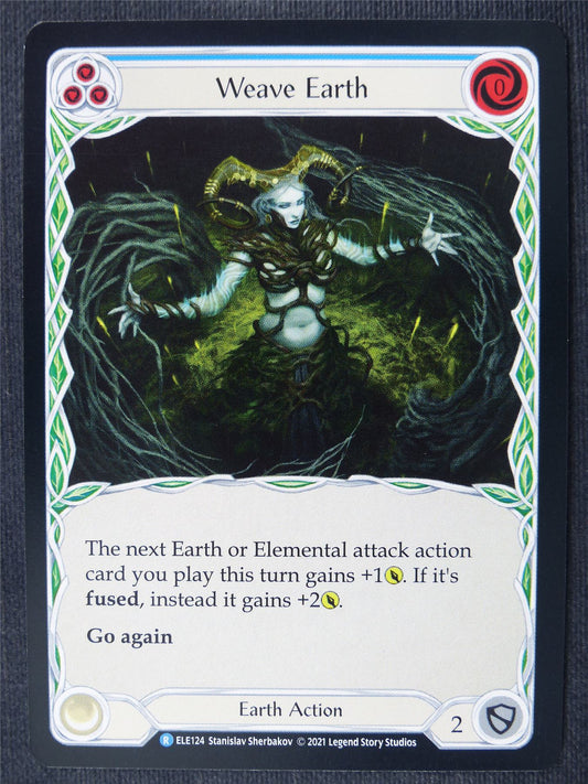 Weave Earth R Blue - 1st Ed Tales of Aria - Flesh and Blood