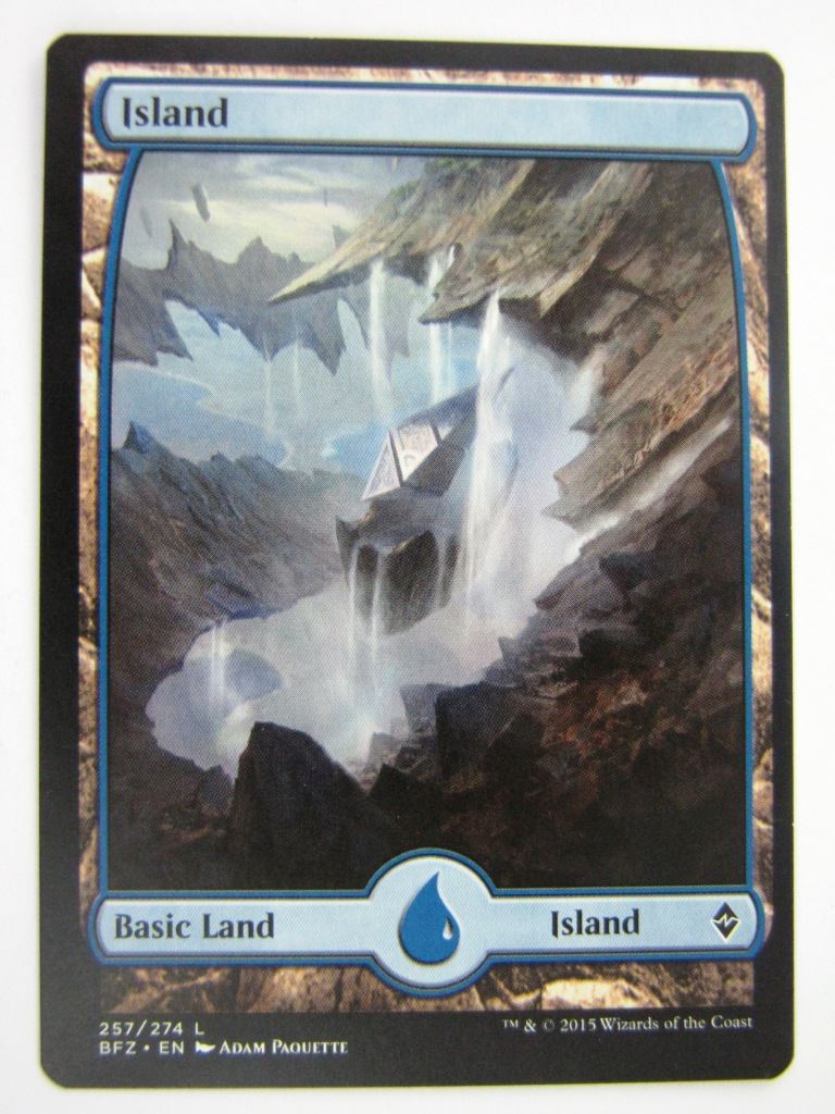 MTG Magic Cards: FULLART ISLAND 257/274 # 5D29