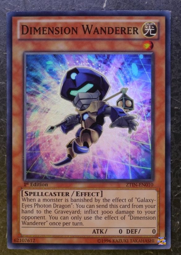 Yugioh Cards: DIMMENSION WANDERER ZTIN SUPER RARE # 2I99