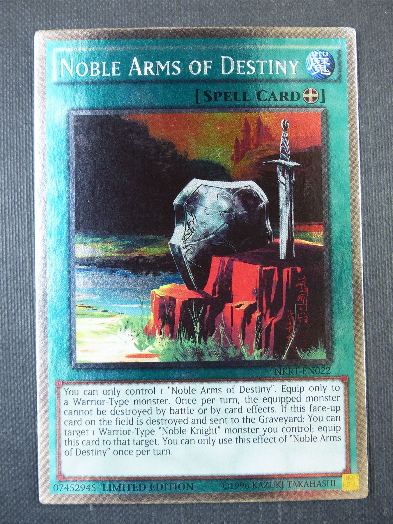 Noble Arms of Destiny NKRT Platinum Rare - lim ed Yugioh Card #9EG