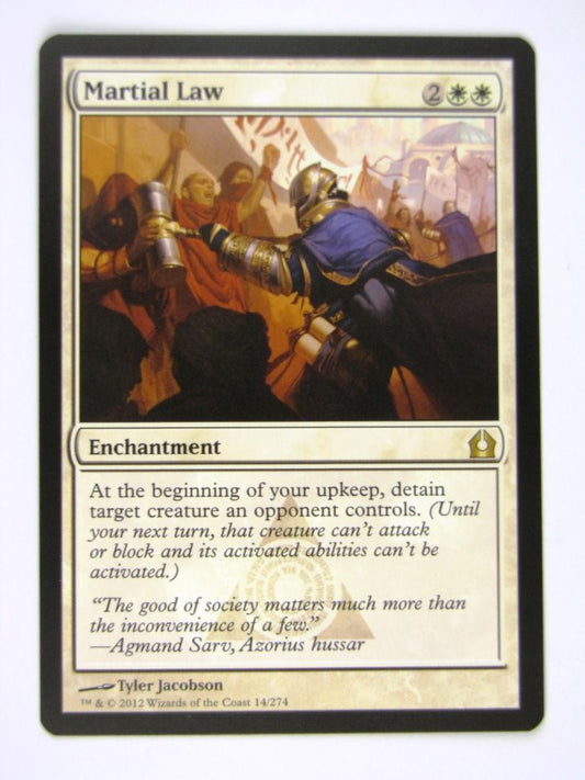 MTG played Cards: MARTIAL LAW # 13D60