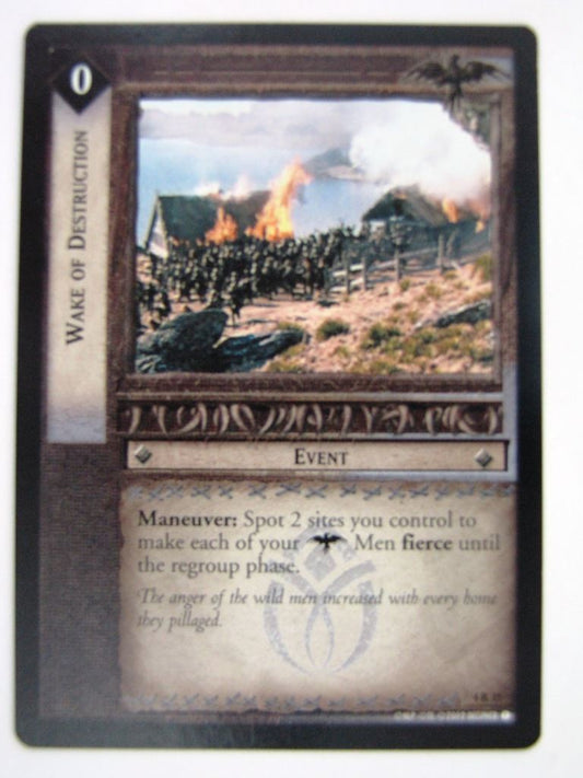 LOTR Cards: WAKE OF DESTRUCTION 4 R 35 # 9D89