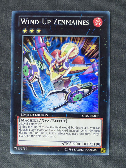 Wind-Up Zenmaines CT09 Super Rare - limited ed - Yugioh Cards #SF