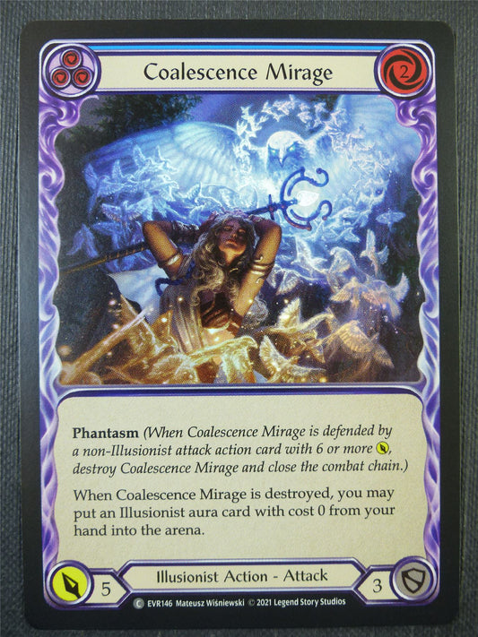 Coalescence Mirage Blue Foil - 1st ed Everfest - Flesh & Blood Card #6J1