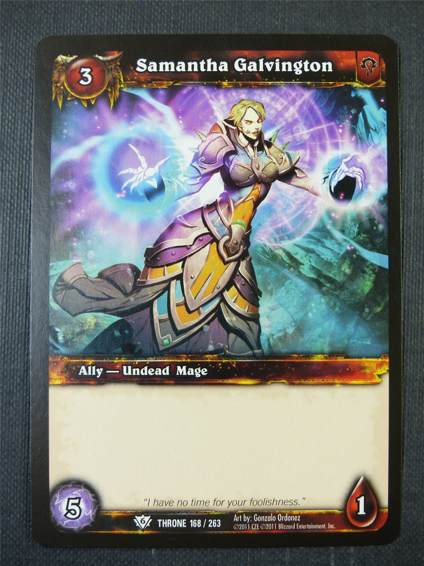 Samantha Galvington 168/263 - WoW Card #1BE