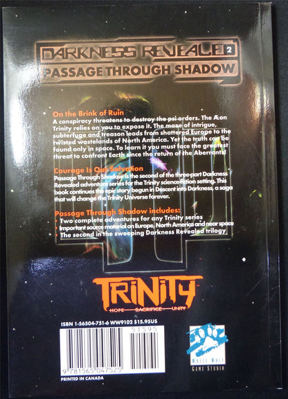 DARKNESS Revealed Volume 2: Passage Through Shadow - Trinity Sourcebook Roleplay Softback #PI