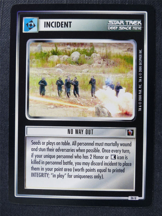 No Way Out - DS9 - Star Trek Card #4U2