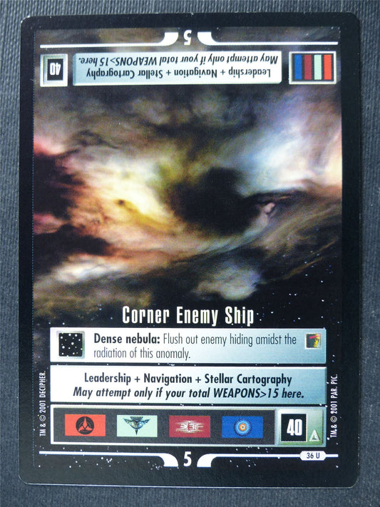 Corner Enemy Ship - Star Trek Card #4V9