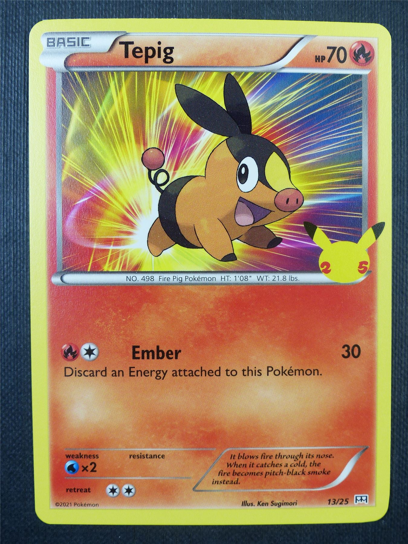 Tepig 13/25 Mcdonalds Promo - Pokemon Card #6QP