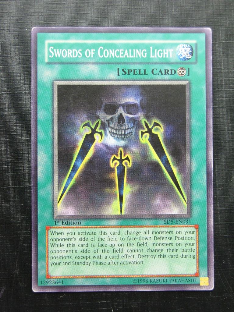 Yugioh Cards: SWORDS OF CONCEALING LIGHT SD5 1st Ed # A63