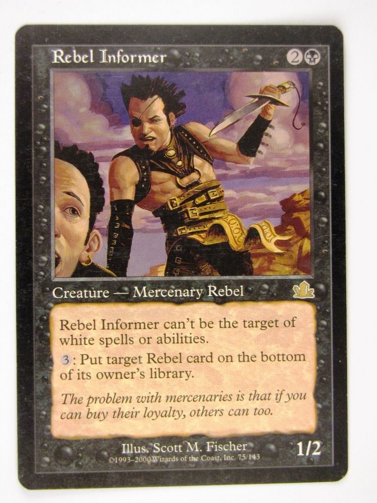 Mtg - REBEL INFORMER - Played Rare