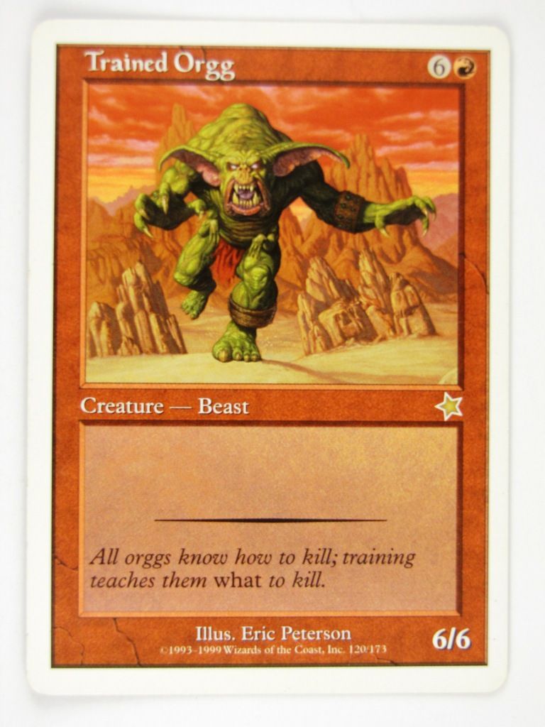 Mtg - TRAINED ORGG - Played Rare