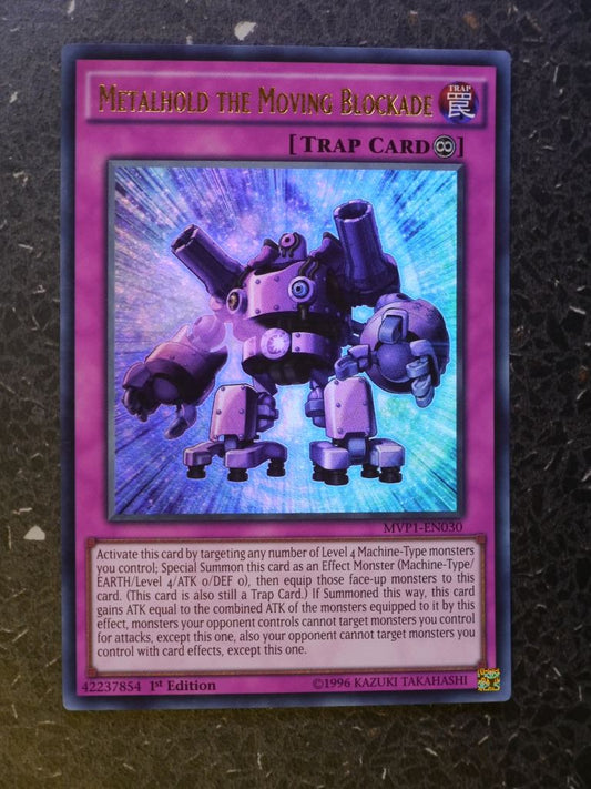 Yugioh Cards: METALHOLD THE MOVING BLOCKADE MVP1 SUPER RARE # 4A15