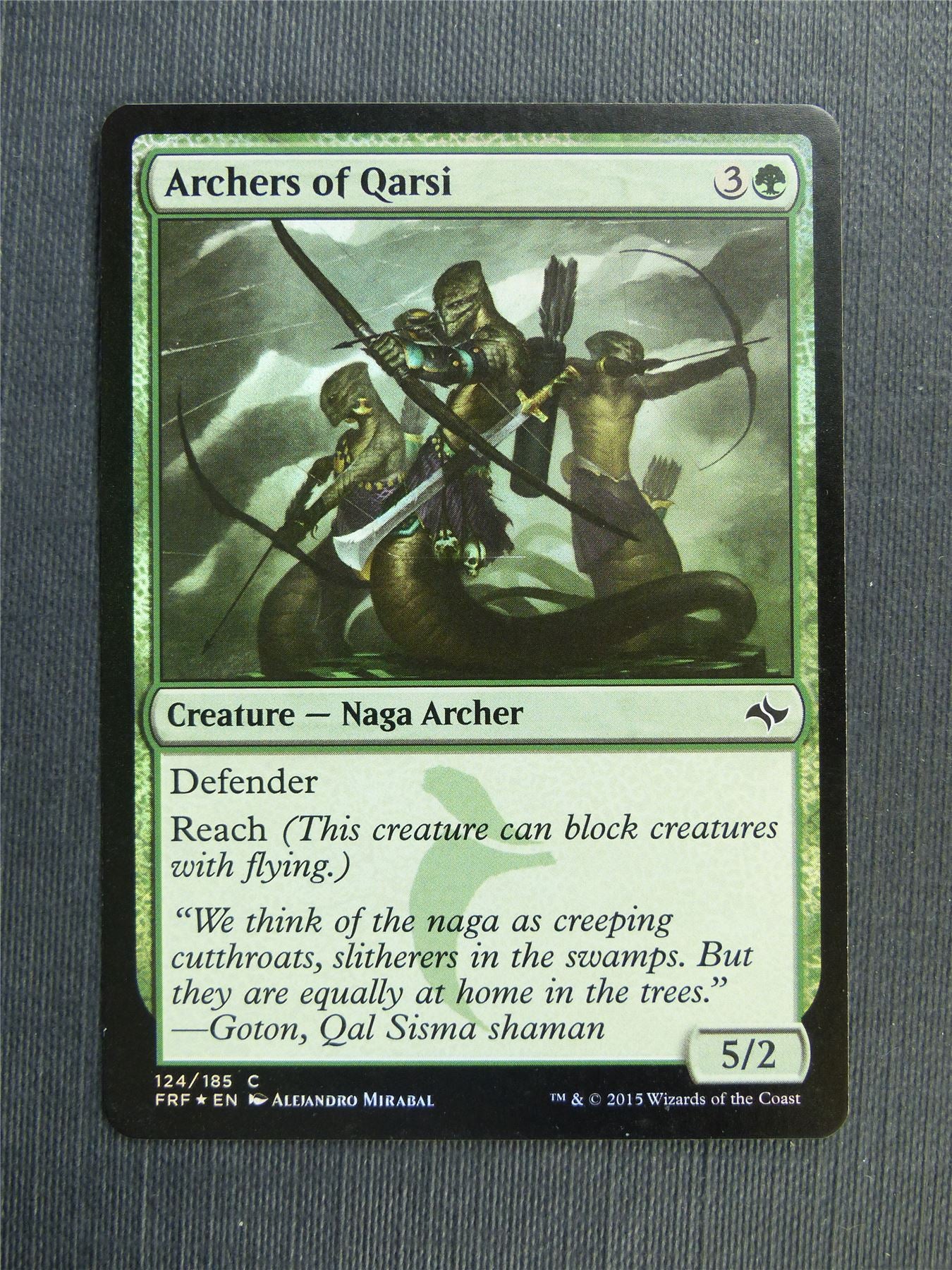 Archers of Qarsi Foil - Mtg Magic Cards #3AS