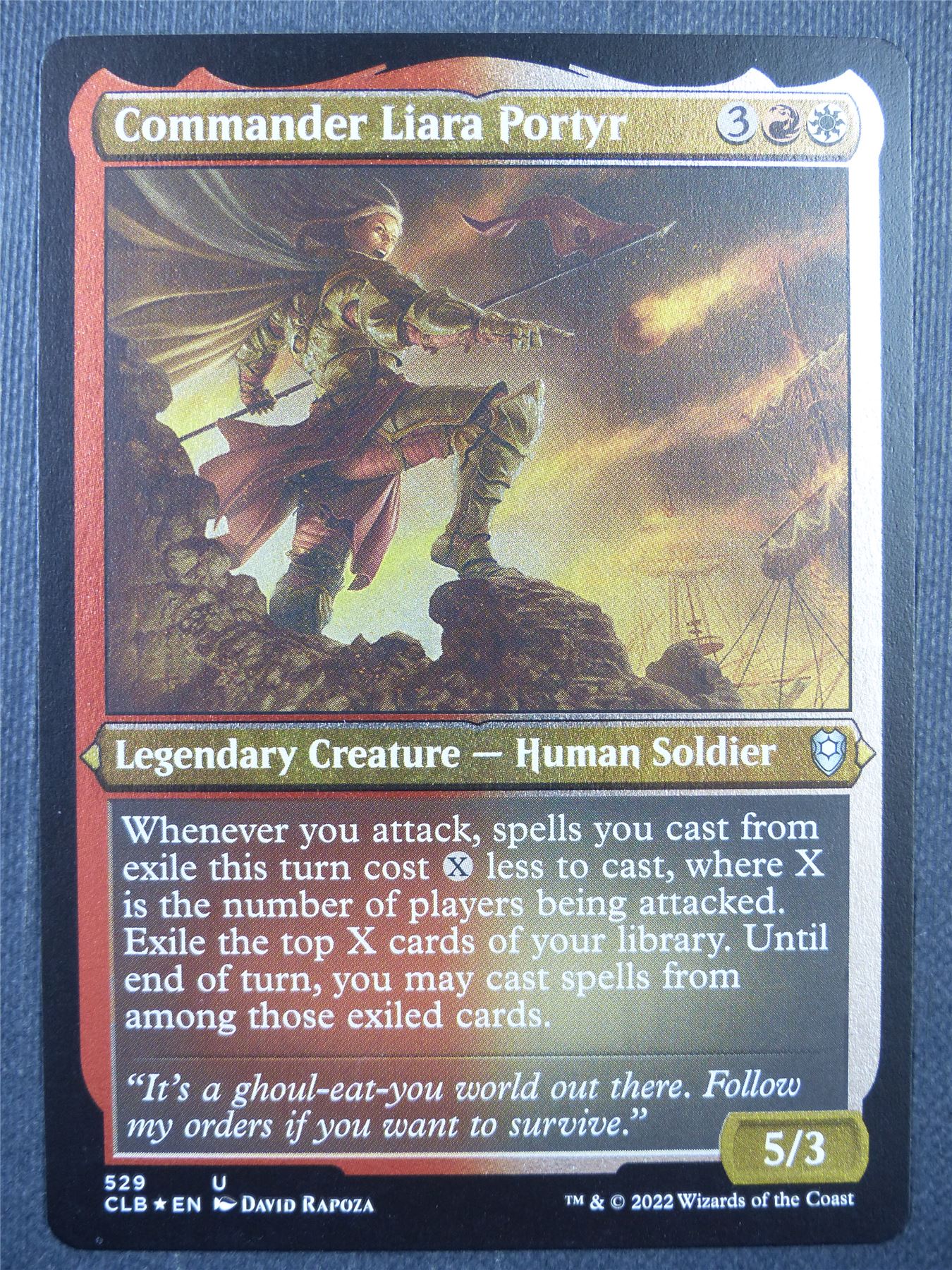 Commander Liara Portyr Etched Foil - Mtg Card #695