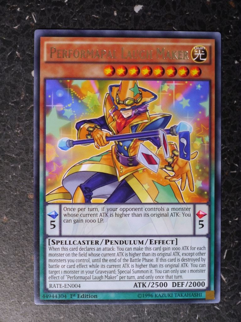 Yugioh Cards: PERFORMAPAL LAUGH MAKER RATE RARE # 8H43