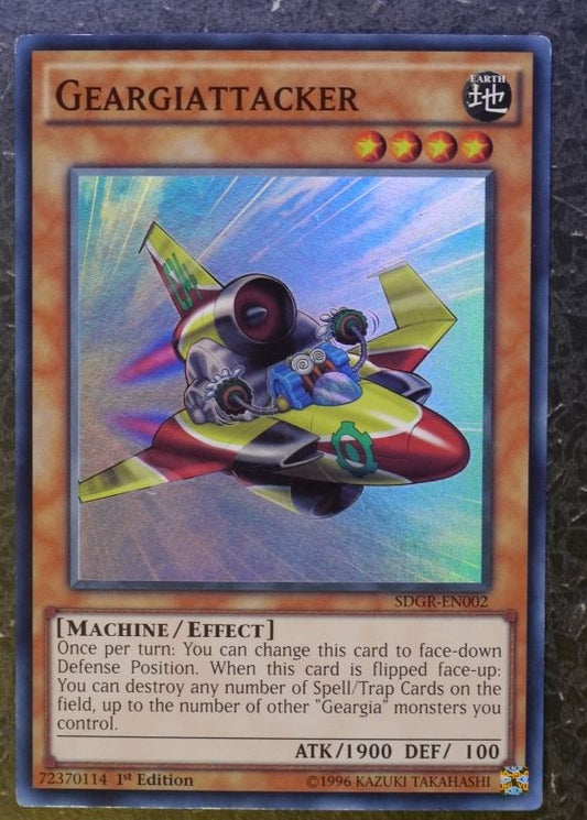 Yugioh Cards: GEARGIATTACKER SDGR SUPER RARE # 2I38