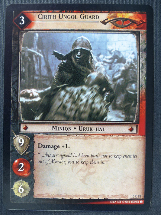 Cirith Ungol Guard 10 C 81 - LotR Card #3HX