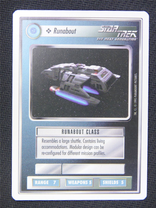 Runabout White Border - Star Trek Next Gen Card  #4OJ