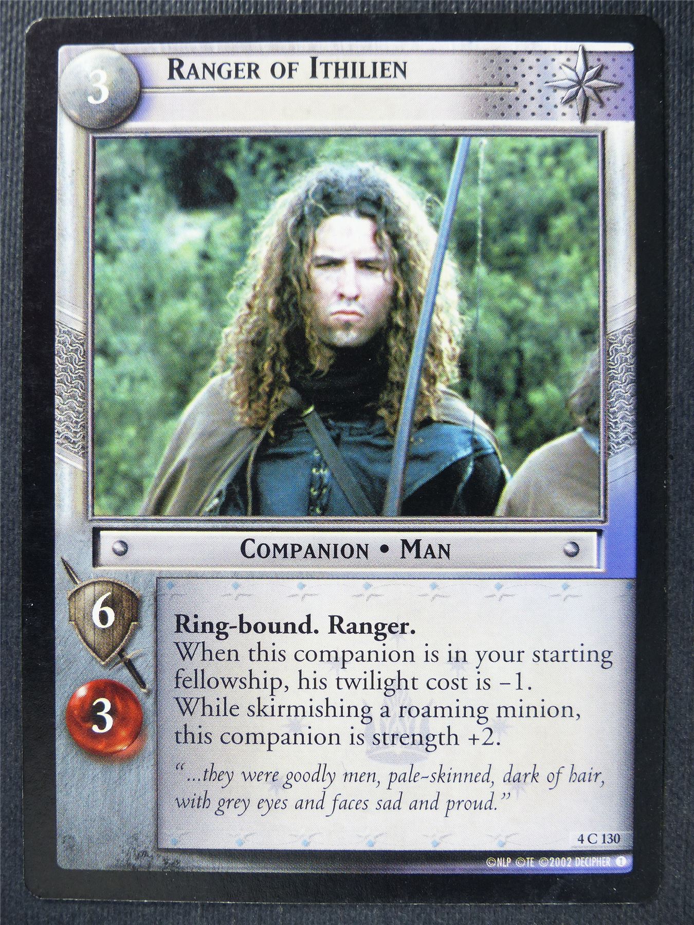 Ranger of Ithilien 4 C 1030 - LotR Card #3J0