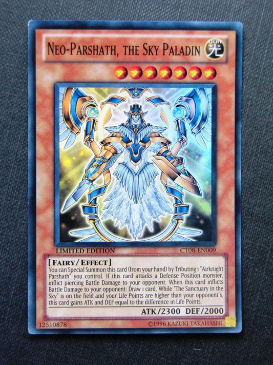 Neo-Parshath The Sky Paladin CT08 Super Rare - limited ed - Yugioh Cards #1JX