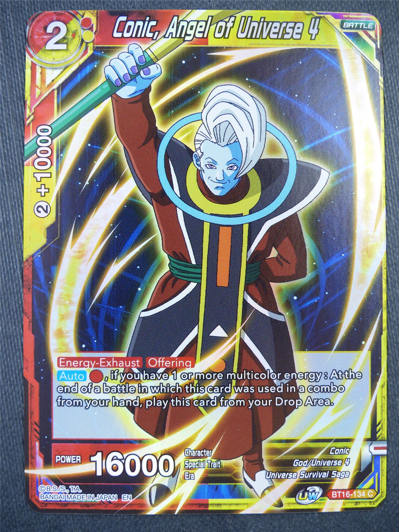 Conic Angel of Universe 4 BT16 Foil - Dragon Bal Super Card #90A
