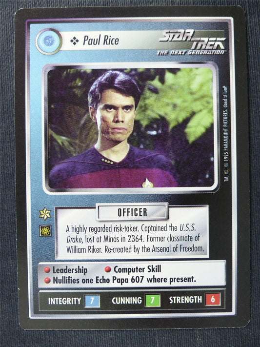 Paul Rice - NG - Star Trek Cards #146